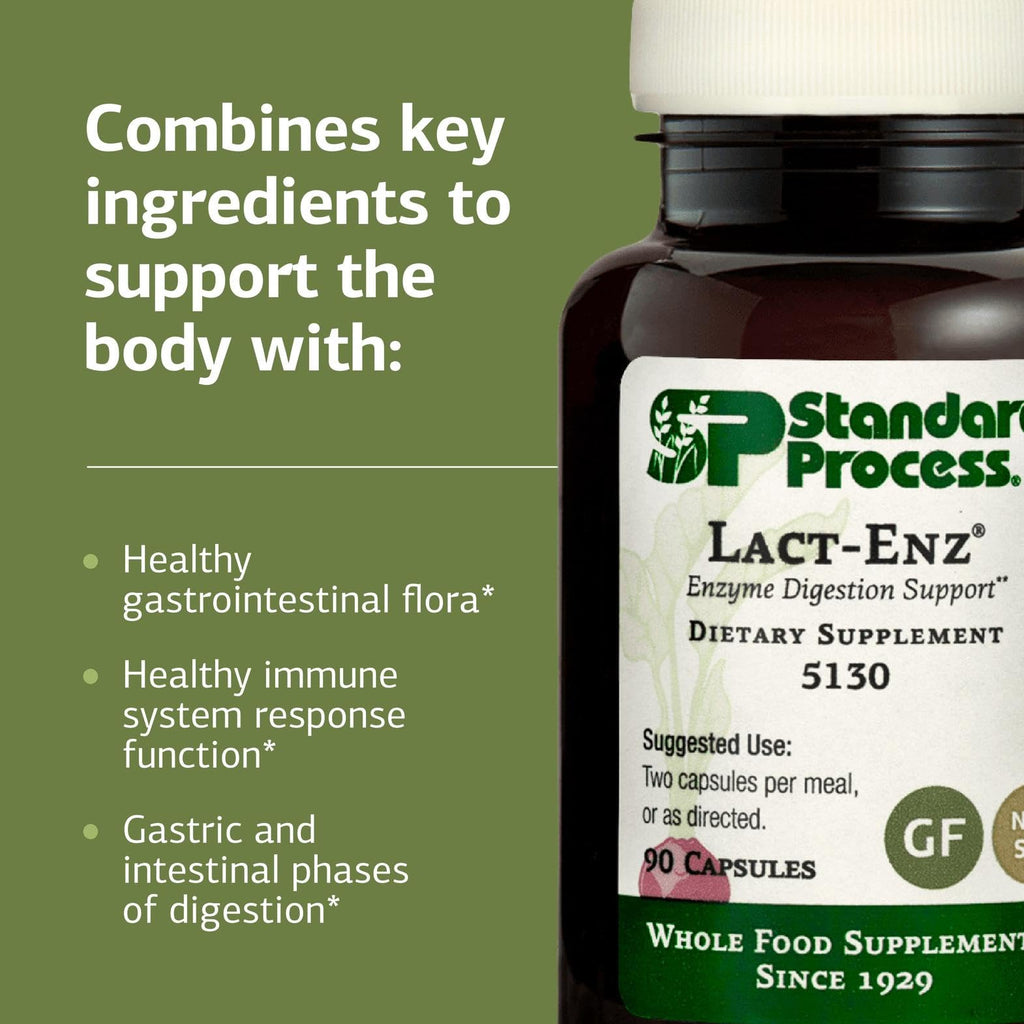 Standard Process Lact-ENZ Digestive Enzyme & Probiotic - 90 Capsules - image 4