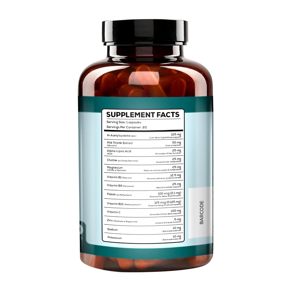 ZETHYR STREET Liver Cleanse Detox & Repair with Milk Thistle - 80 Capsules - image 3