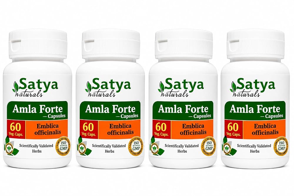 Satya Naturals Amla Forte Capsules 500 mg. 60 Veg. Capsule
