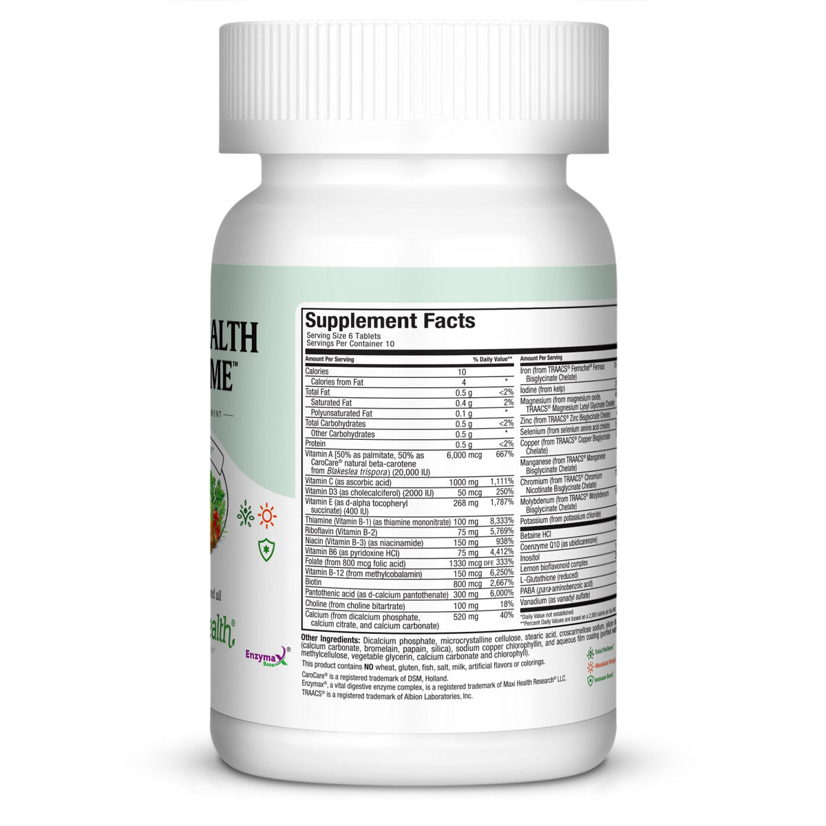 Maxi Health Supreme - High Potency Multivitamin & Mineral Supplement