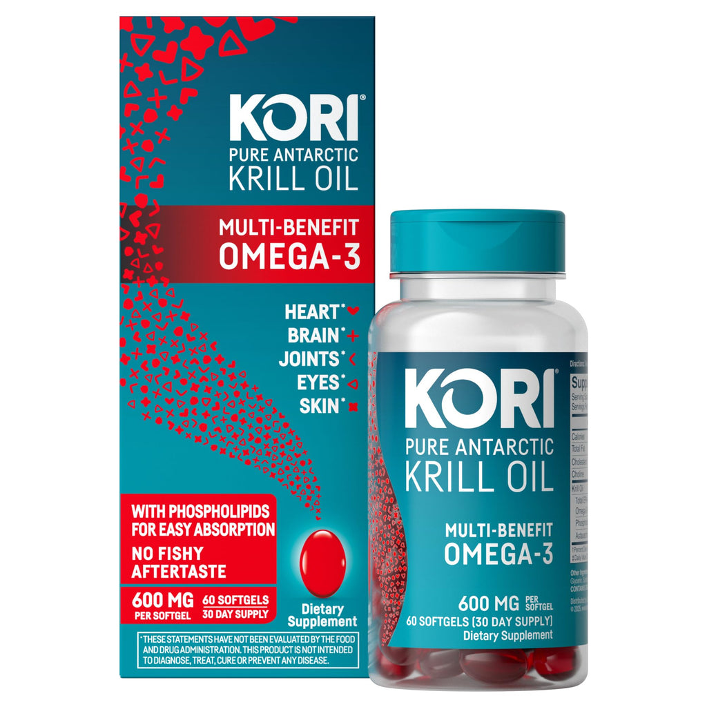 Kori Krill Omega-3 Supplement, 600 mg
