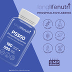 LongLifeNutri Phosphatidylserine 500mg - 180 Vegetarian Capsules - image 7