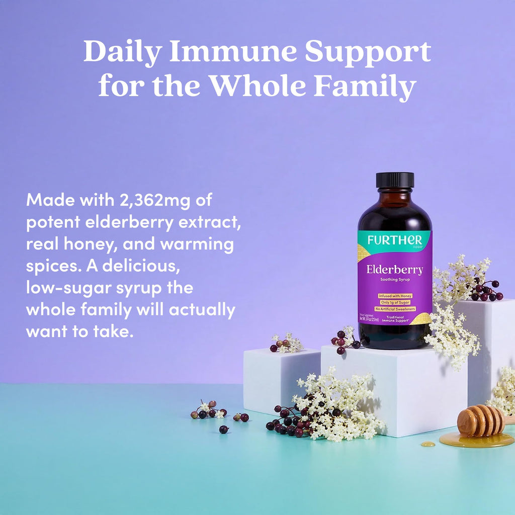 Further Food Elderberry Syrup Daily Immune Support - 8 Fl Oz - image 3
