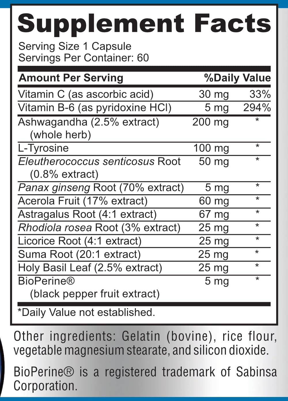 YUMMYVITE Adrenal Support Cortisol Manager Stress Relief - 60 Capsules - image 7