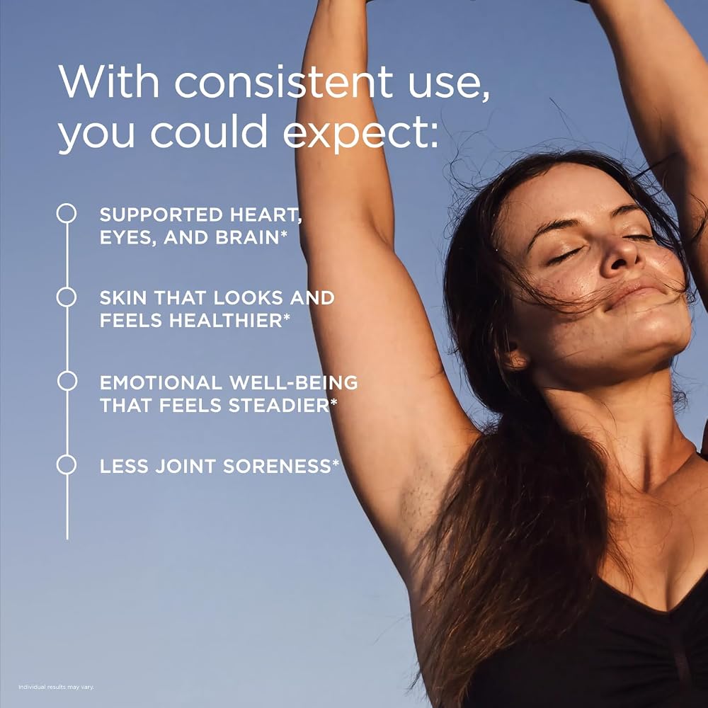 JSHealth High Strength Fish Oil Supplements - Omega 3 Fish Oil - Made