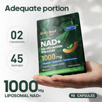 Quit mood NAD+ Supplement with Nicotinamide Riboside 1000mg - 90 Capsules - image 2