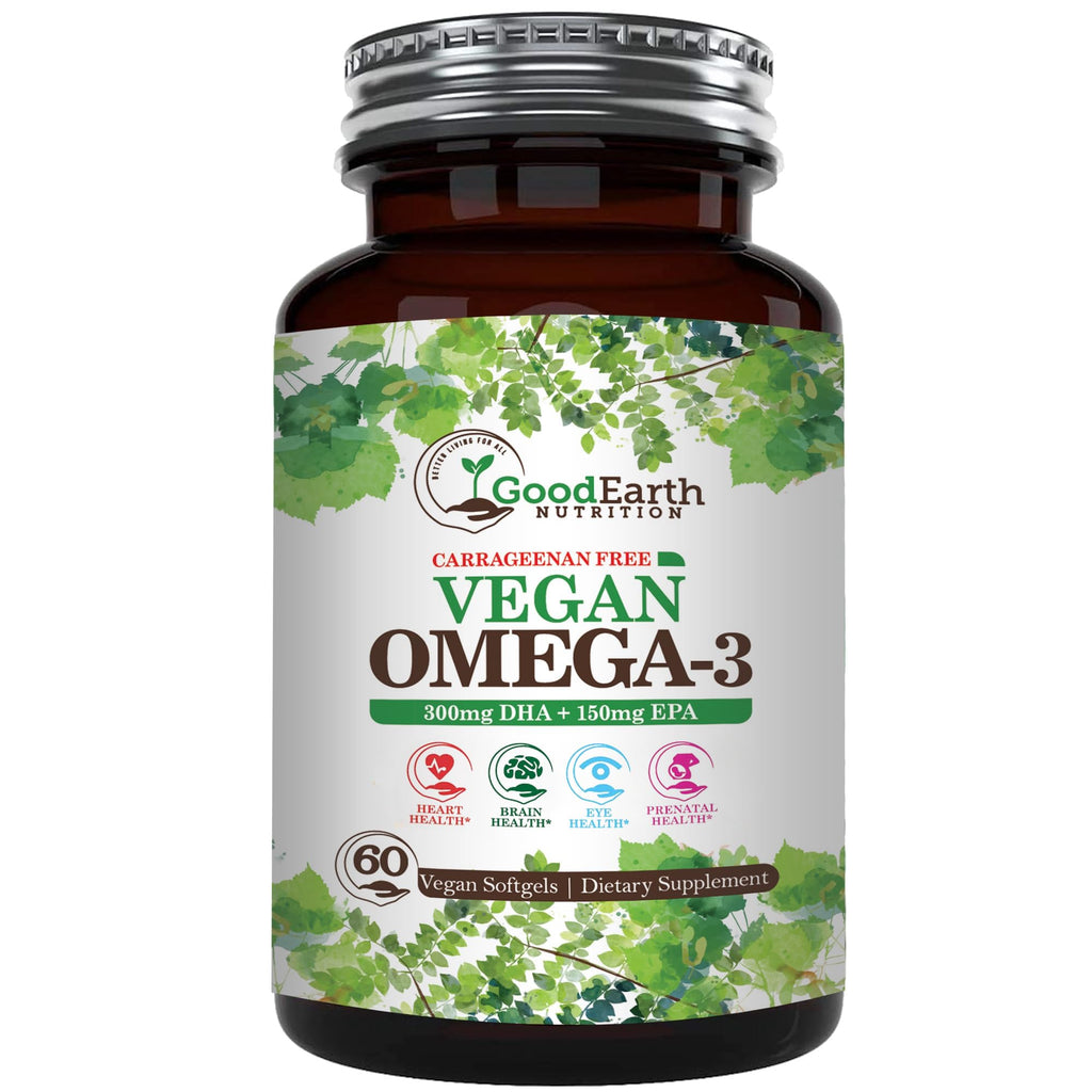 GoodEarth Nutrition Vegan Omega-3 DHA/EPA - 60 Softgels