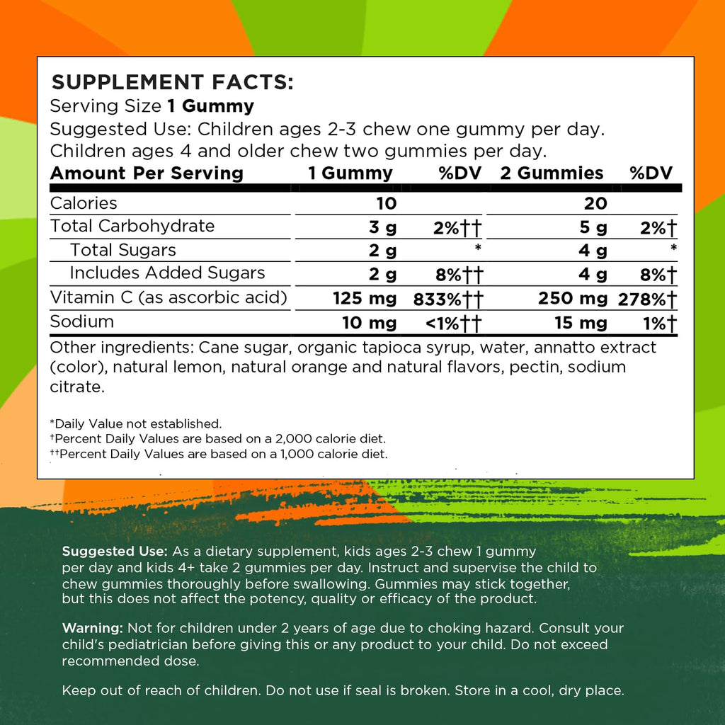 Swanson Kids Vitamin C Gummies Immune Support Orange - 60 Gummies - image 4