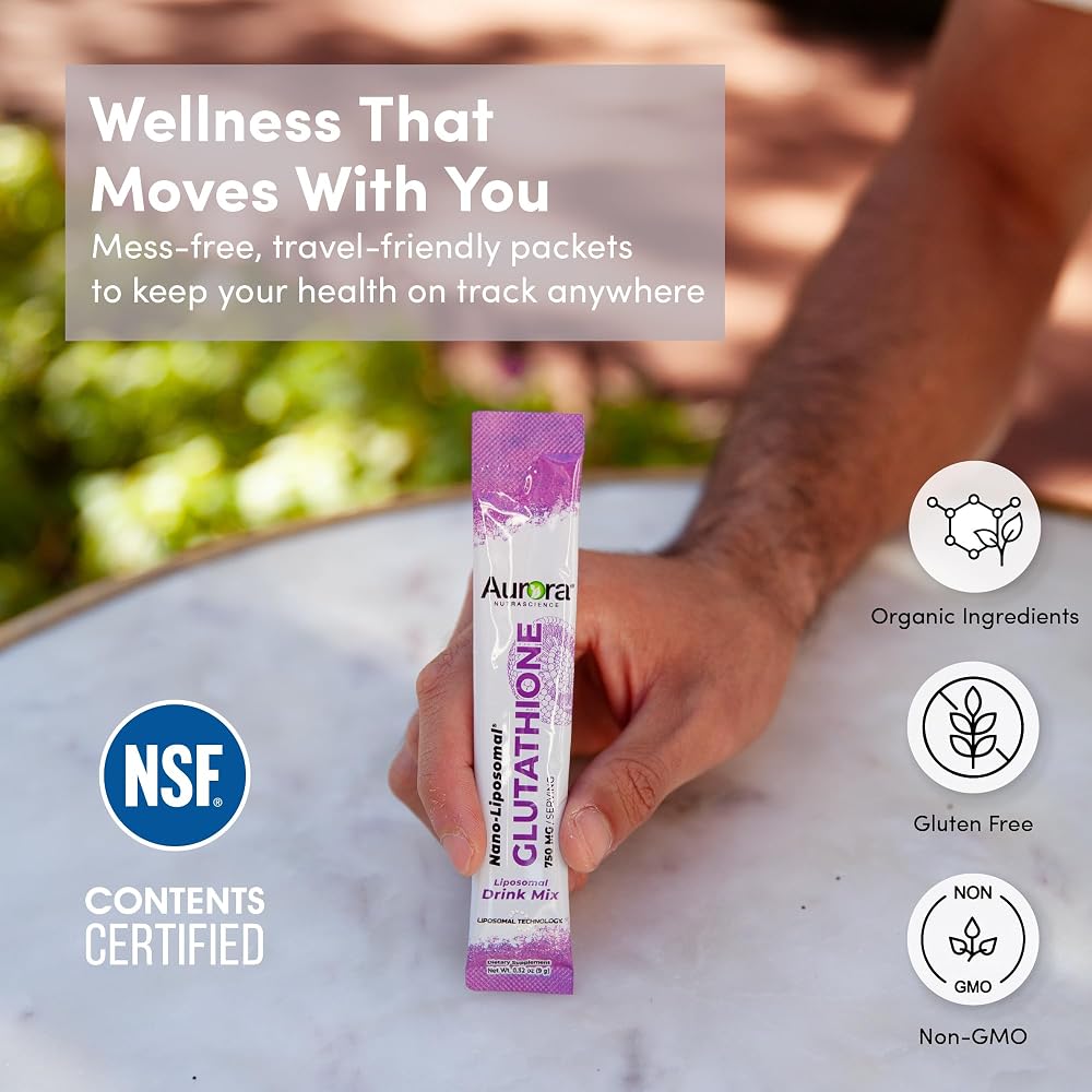 Vida Lifescience Aurora Nutrascience Mega-Pack Liposomal Glutathione