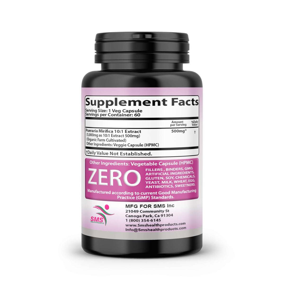 SMSHEALTHPRODUCTS Pueraria Mirifica Capsules - 60 Capsules - image 8