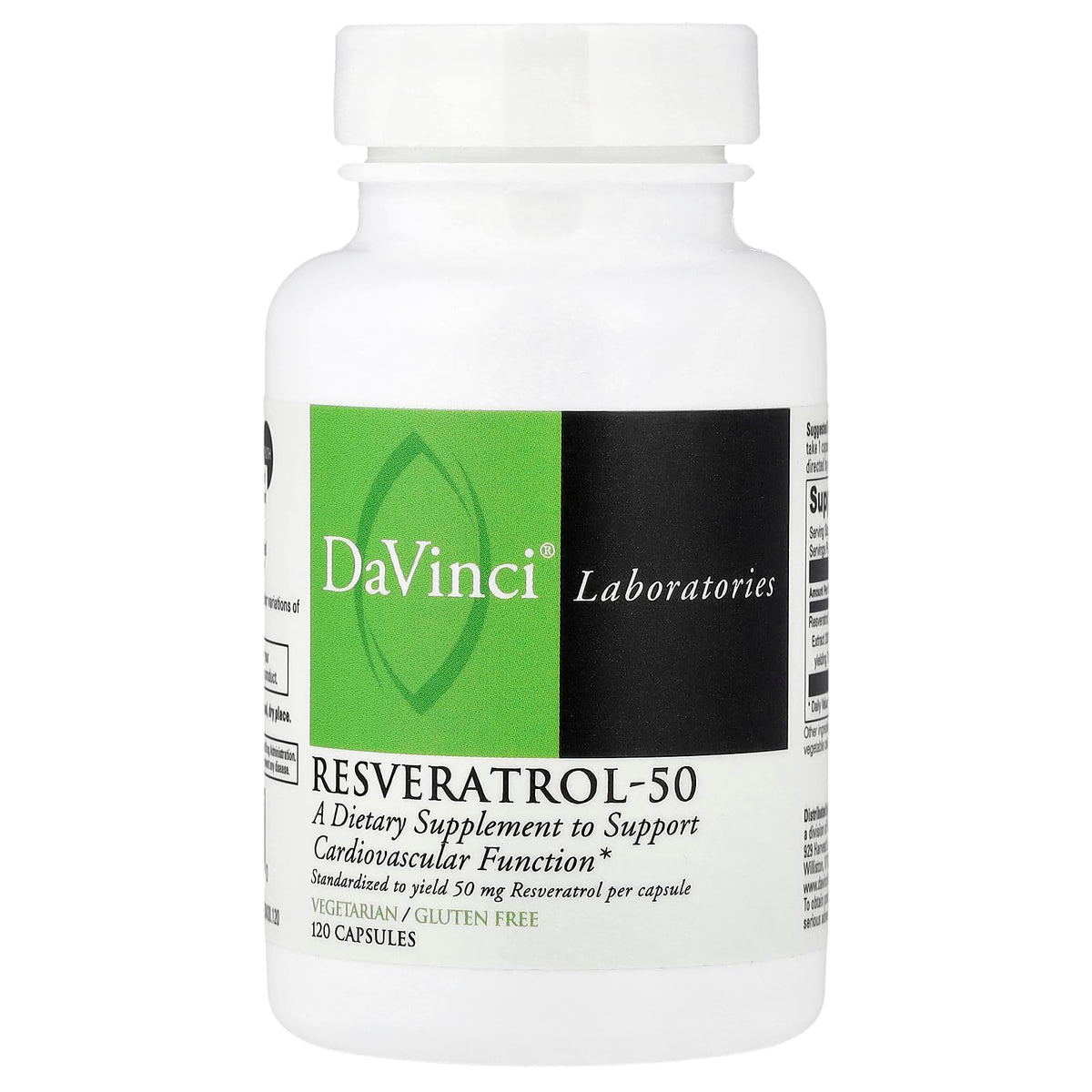 DaVinci Laboratories Resveratrol-50 - 120 Capsules