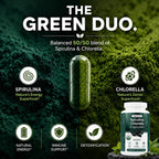 Teaveli Organic Spirulina and Chlorella Capsules - 90 Count - image 3