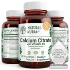 Natural Nutra Calcium Citrate with Vitamin D3 - 120 Tablets