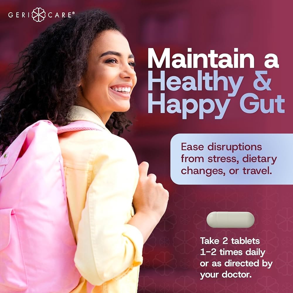 GeriCare S. Boulardii Probiotic and Digestive Health Supplement