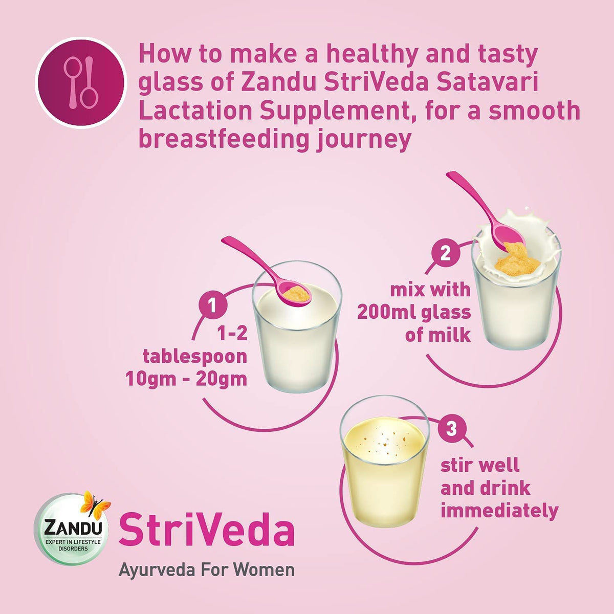 SEASOL Zandu StriVeda Satavari Lactation Supplement - 210 g - image 5