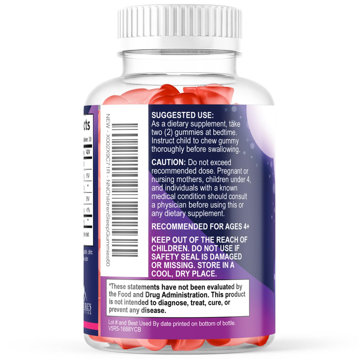 Nature's Nutrition Kids Melatonin Gummies 2mg - 60 Gummies - image 8