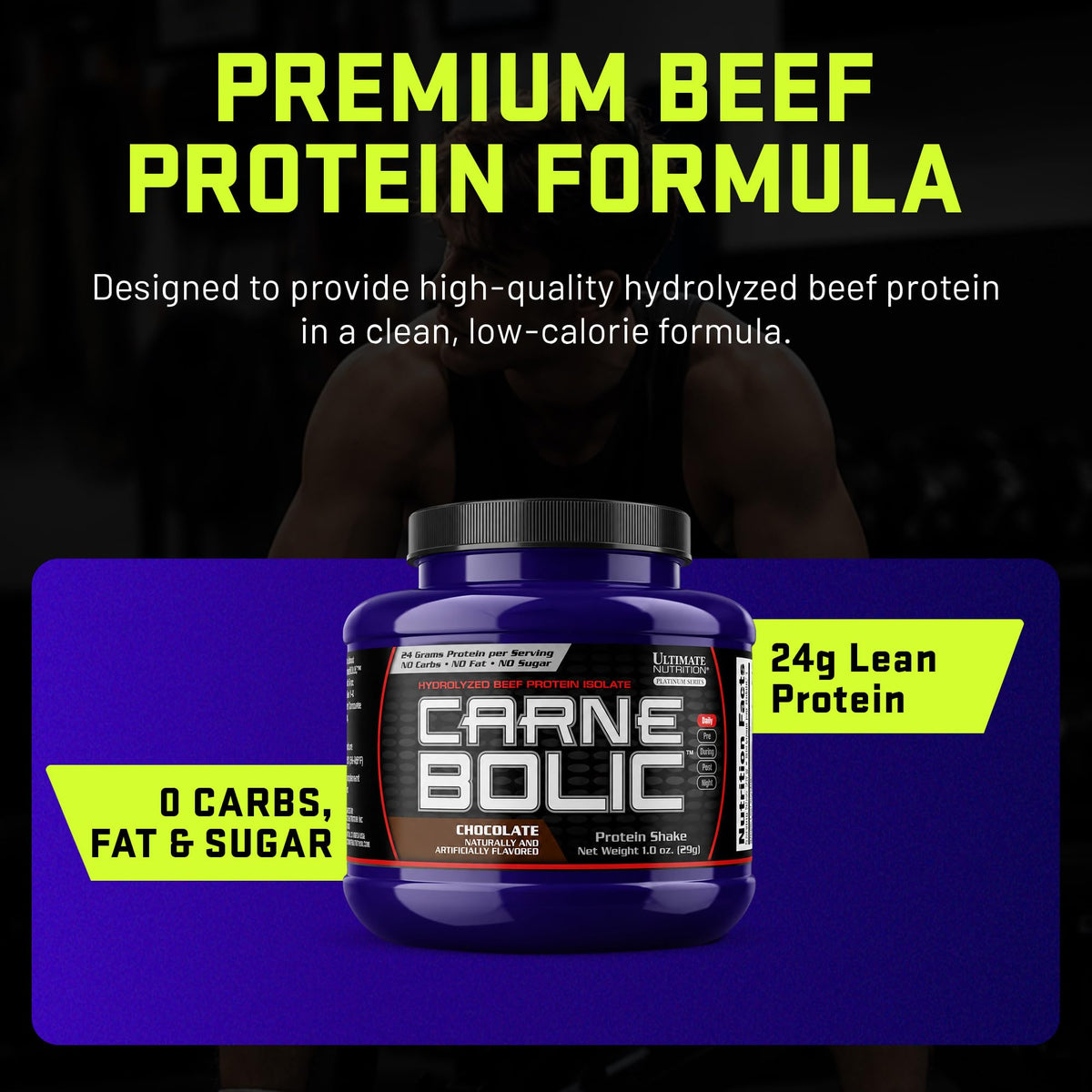 Ultimate Nutrition CarneBOLIC Beef Protein Isolate, Sample Pack