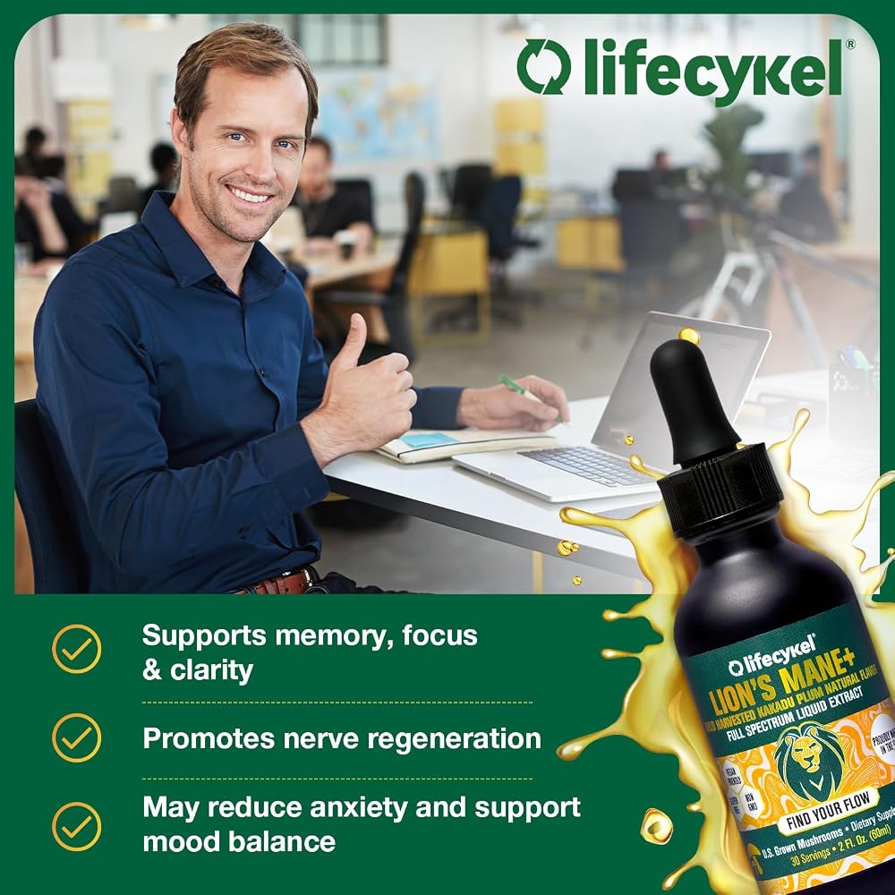 Life Cykel Cordyceps + Lion's Mane Extract Liquid Drops - 2 Fl Oz - image 5
