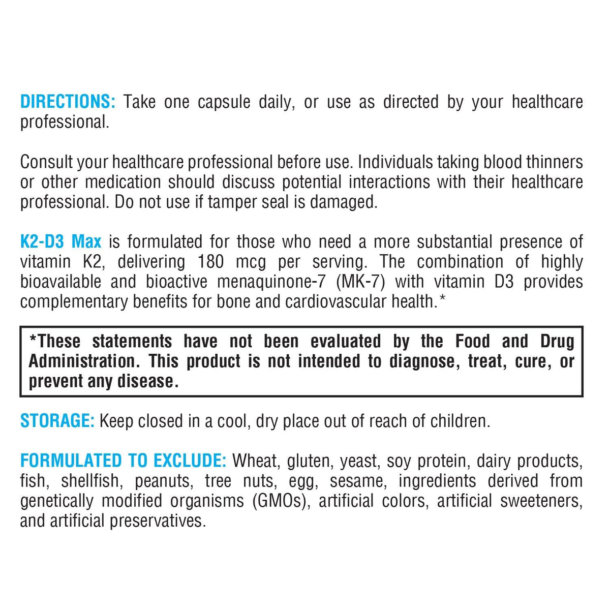 XYMOGEN K2-D3 Max Vitamin D3 & K2 - 60 Capsules - image 7