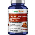 NusaPure Ceylon Cinnamon 500mg - 150 Vegetarian Capsules