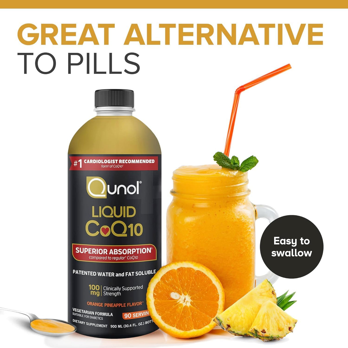 Qunol Liquid CoQ10 100mg Superior Absorption - 30 Fl Oz - image 5