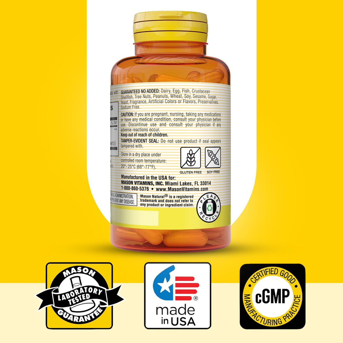 MASON NATURAL Ginkgo Biloba 500 mg Brain Support - 60 Capsules - image 6