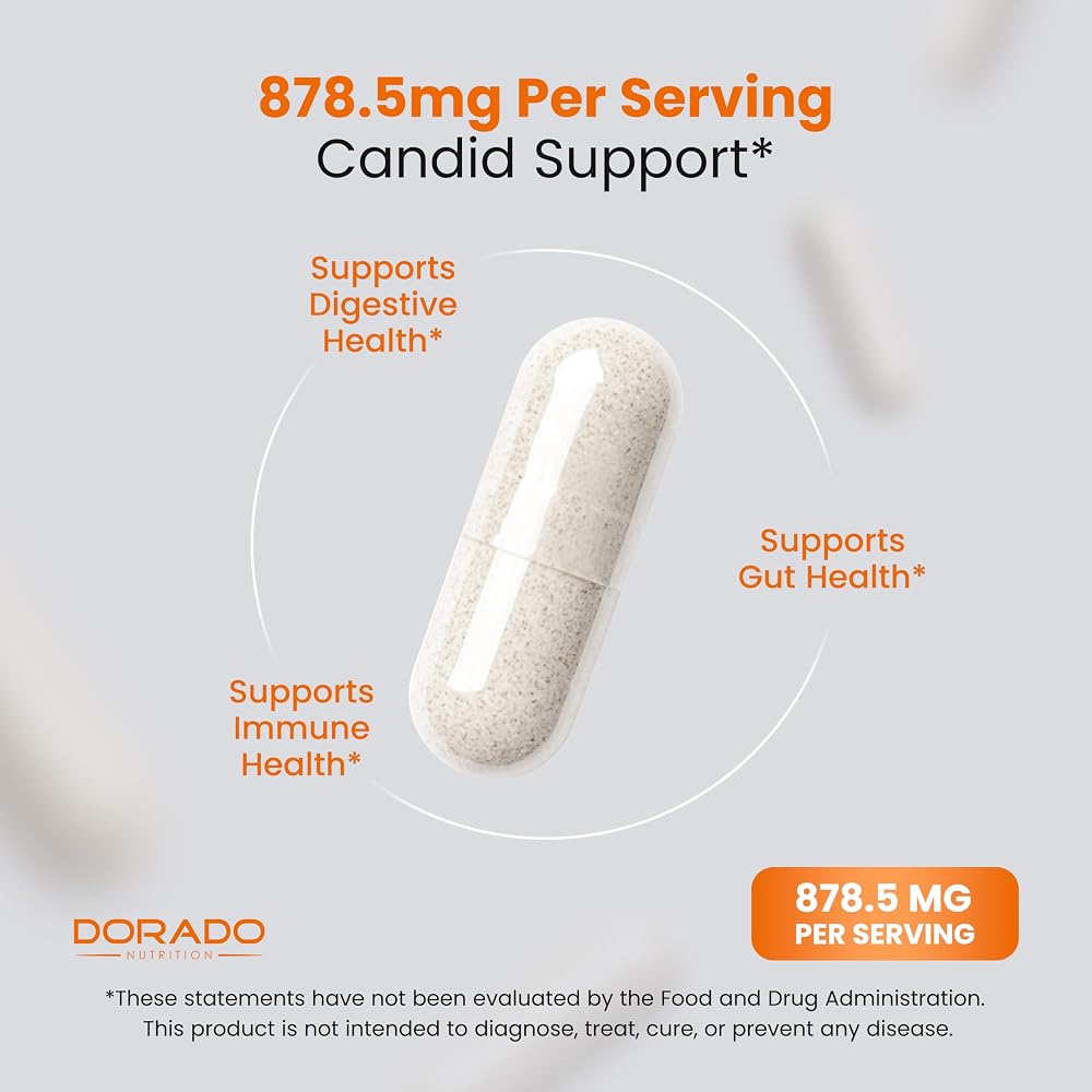 DORADO NUTRITION Candida Cleanse Detox - 60 Capsules - image 4