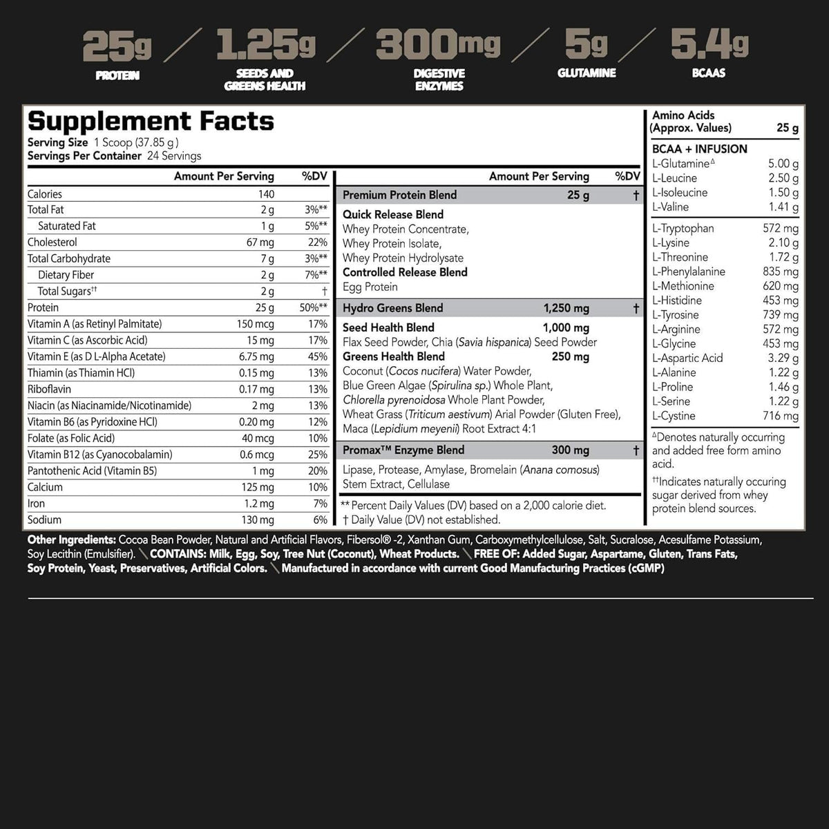 PMD Sports Amplify XL Whey Protein Hydro Greens Blend