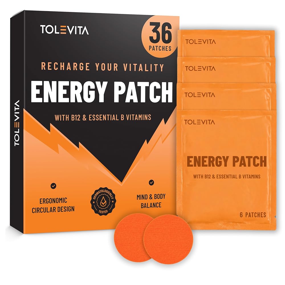 TOLEVITA Energy Patches with Vitamin B12-36 Pcs