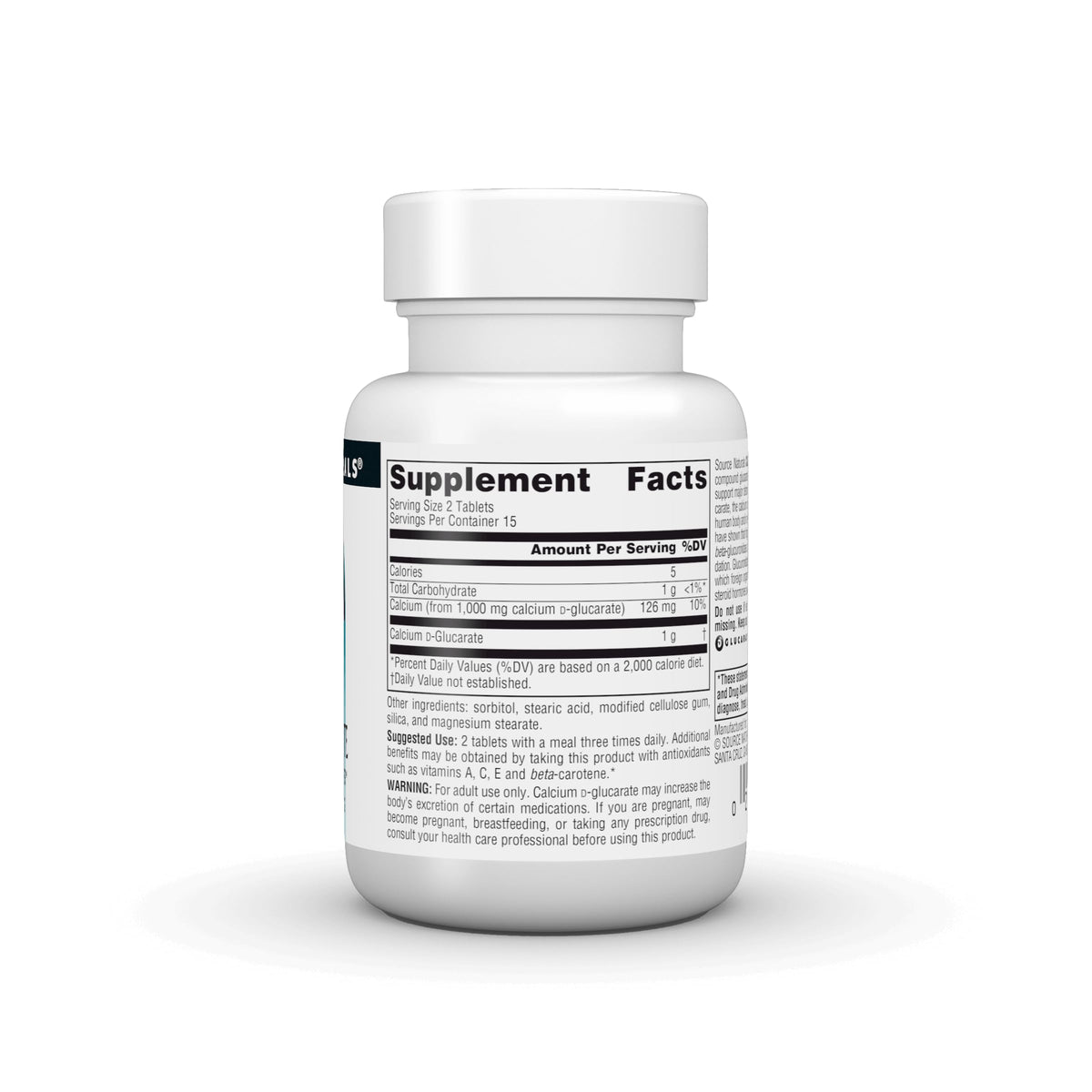 Source Naturals Calcium D-Glucarate 500mg