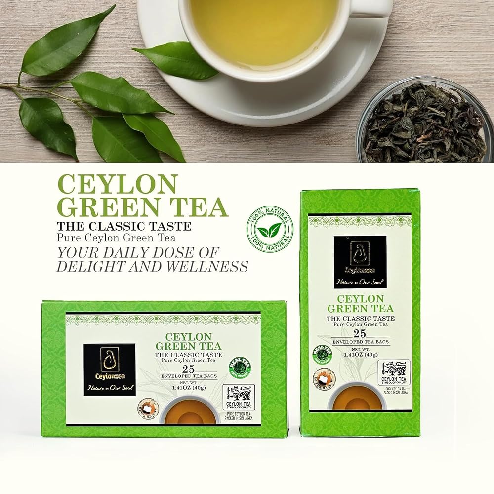 CEYLONZON Ceylon Green Tea Bags