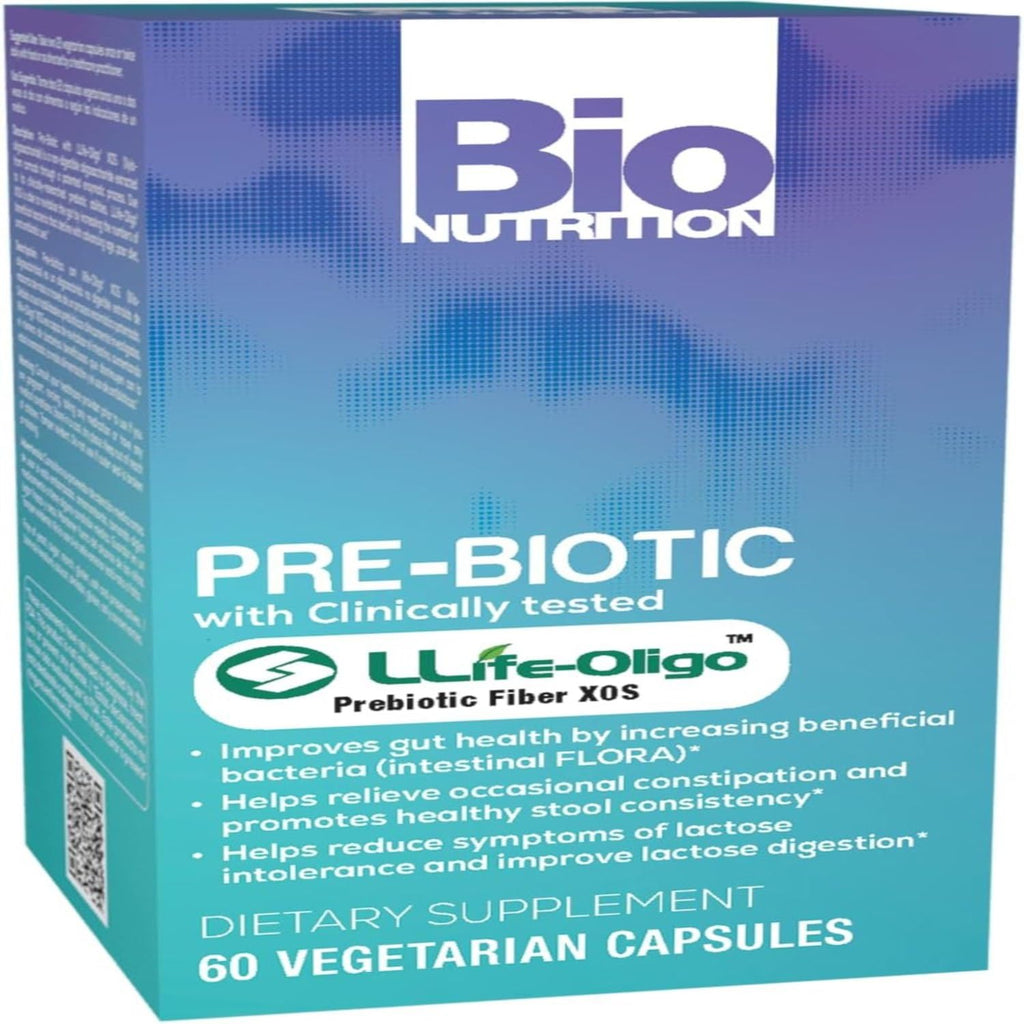 Bio Nutrition Pre-biotic Fiber LLife-Oligo 1400 mg - 60 Vegetarian Capsules