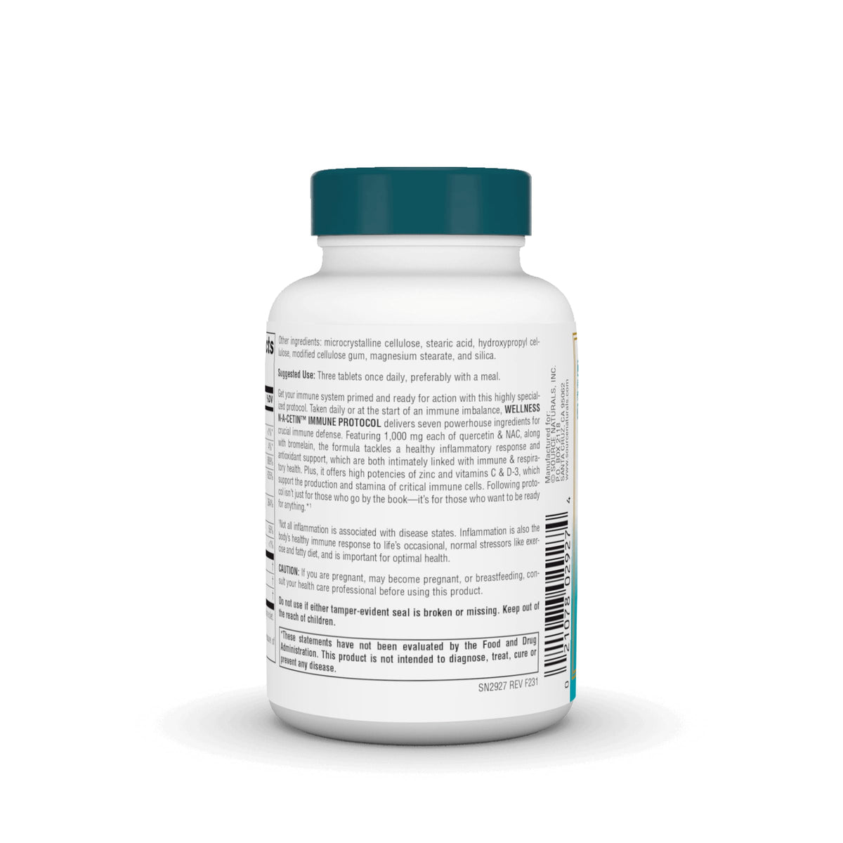 Source Naturals Wellness N-A-Cetin Immune Protocol - 60 Tablets - image 3