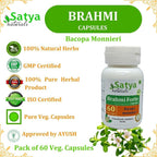 Satya Naturals Brahmi Forte Capsules 500 mg. 60 Veg. Capsule