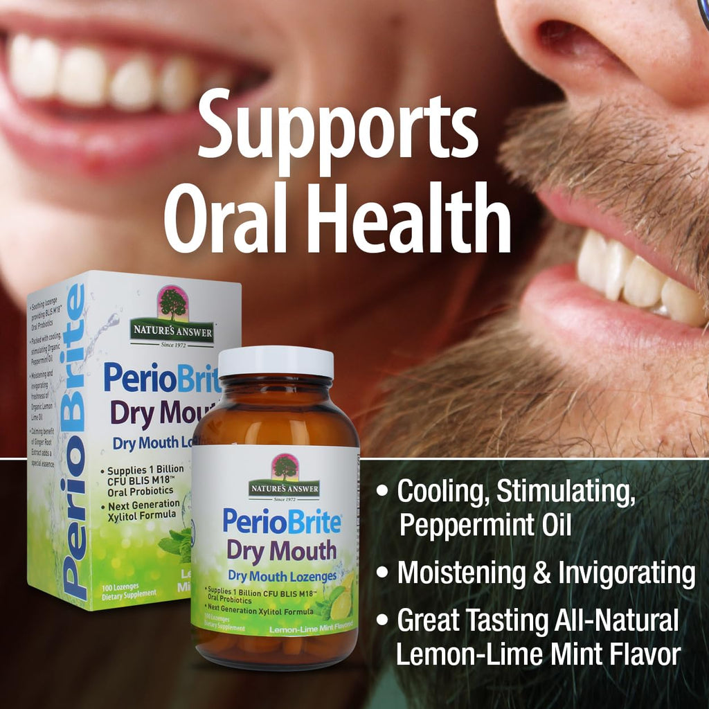Nature's Answer Periobrite Dry Mouth Lozenges - 100 Count - image 4