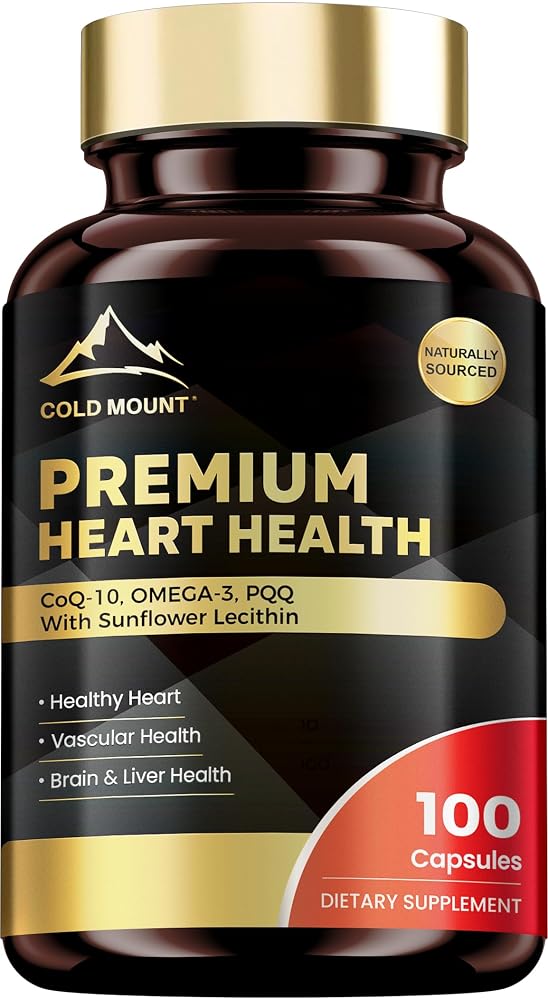 MEGNETA CoQ10 Supplement Antioxidant & Cellular Energy Support - 100 Capsules