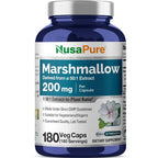 NusaPure Marshmallow Root 200mg - 180 Vegetarian Capsules