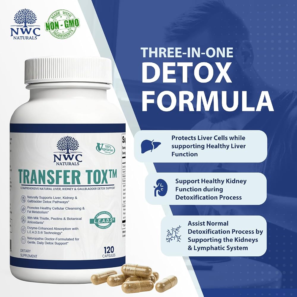 NWC Naturals Transfer-Tox Milk Thistle Herbal Blend - 90 Vegetarian Capsules - image 4