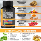 Vitabem Ceylon Cinnamon Turmeric Berberine Capsules - 60 Count - image 2