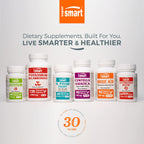 Supersmart Beta-Sitosterol 180mg Plant Sterols - 90 Vegetarian Capsules - image 8