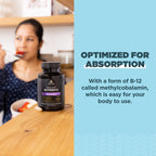 Ancient Nutrition Methylated Vitamin B12 Supplement for Energy - 30 Capsules - image 5