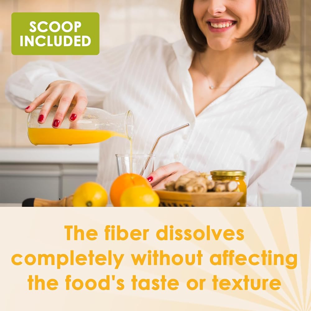 ZEBORA Soluble Fiber Supplement Powder, Unflavored - 70 Servings - image 7