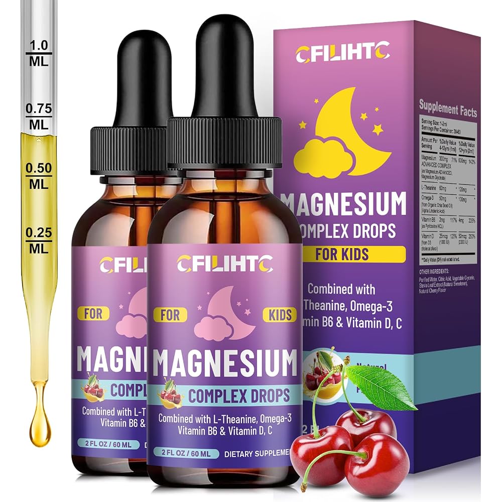 CFILIHTC Kids Magnesium Liquid Drops