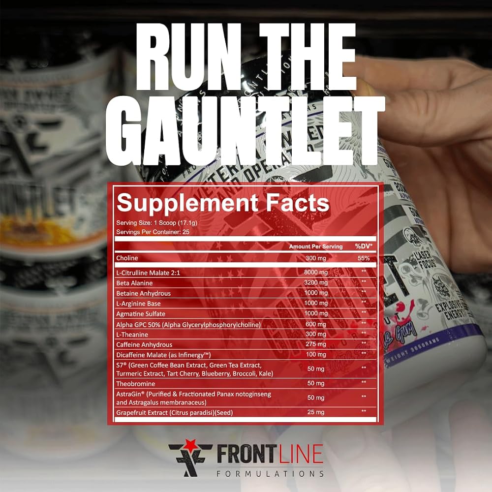 FRONTLINE FORMULATIONS Gauntlet Pre-Workout Powder