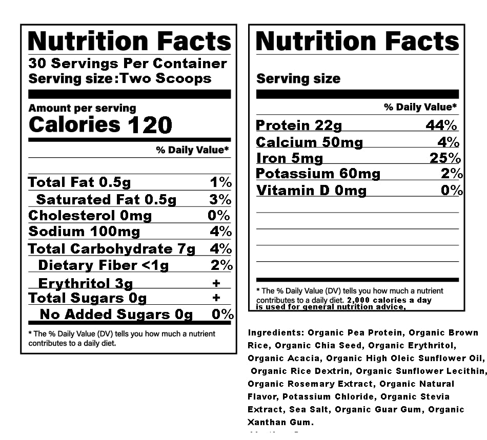 FIT EXTEND Vegan Protein Powder Organic Vanilla - 30 Servings - image 2