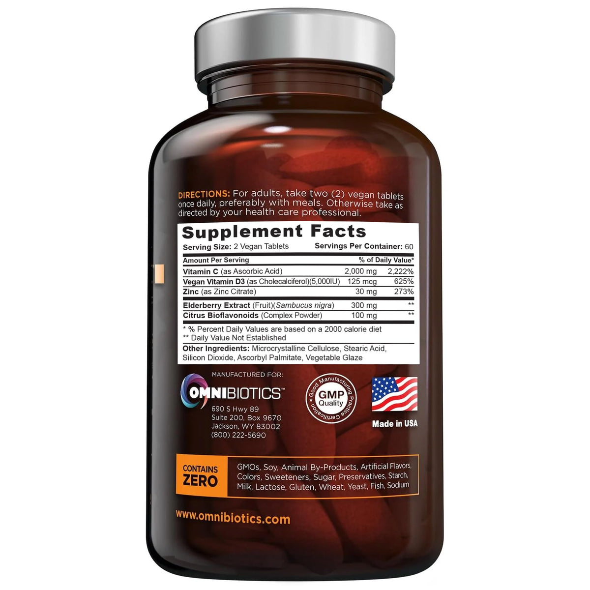 OmniBiotics Vitamin C + Multivitamin + Vitamin D3 + Vitamin B Complex
