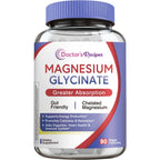 Doctor's Recipes Magnesium Glycinate Supplement - 90 Vegan Capsules