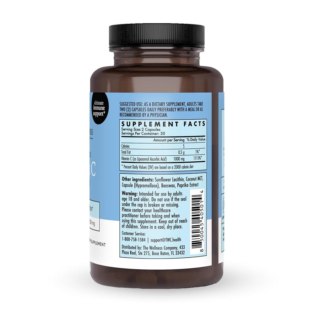 The Wellness Company Liposomal Vitamin C Immune Support - 60 Capsules - image 3