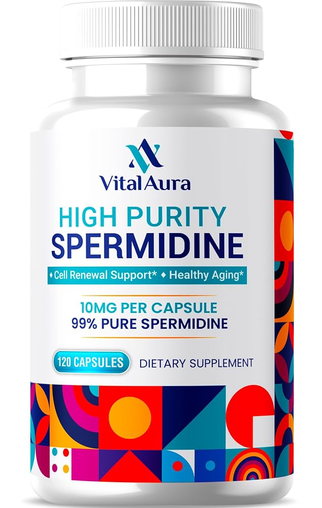 Vital Aura Spermidine Supplement 10mg - 120 Capsules