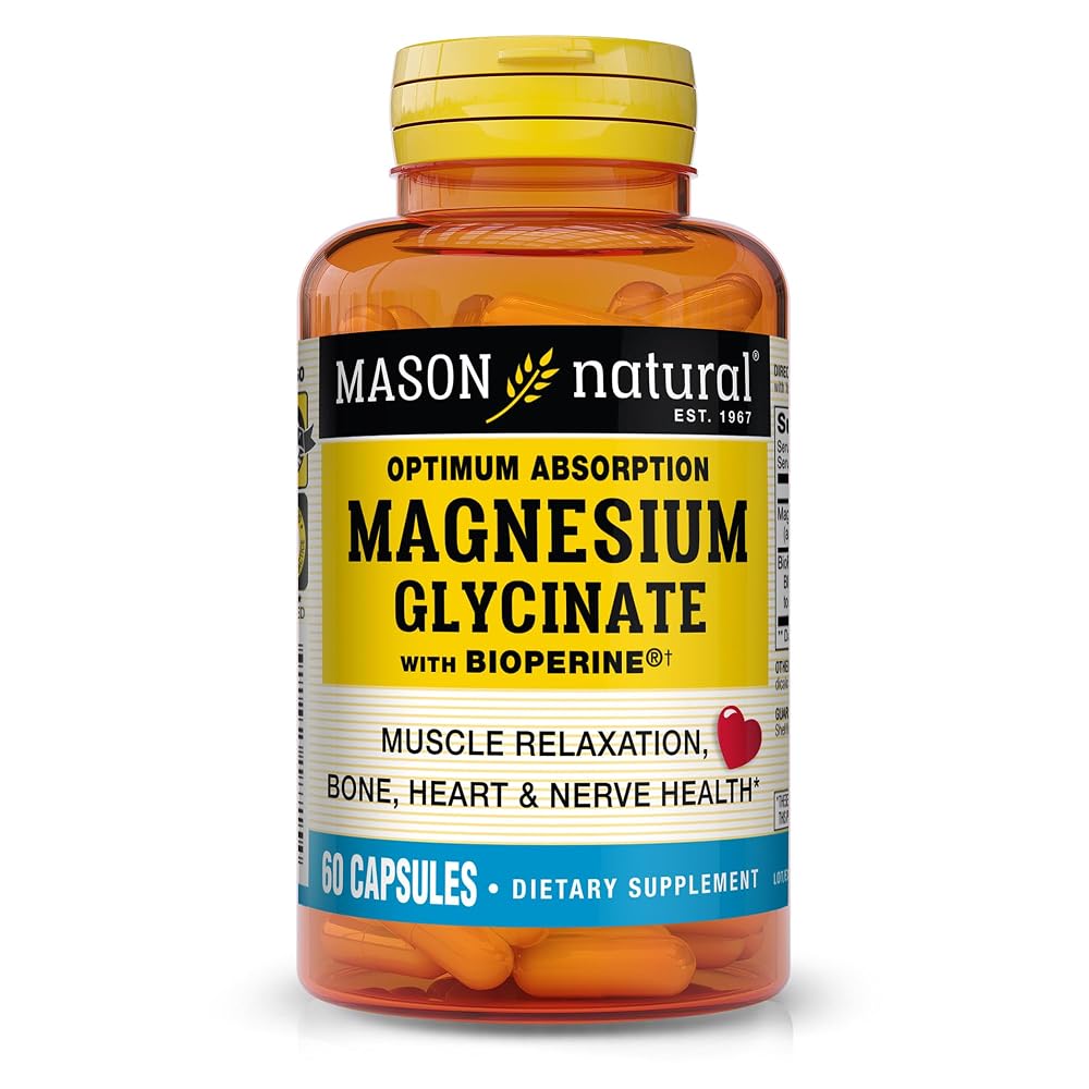 Mason Natural Magnesium Glycinate 240 mg - 60 Capsules
